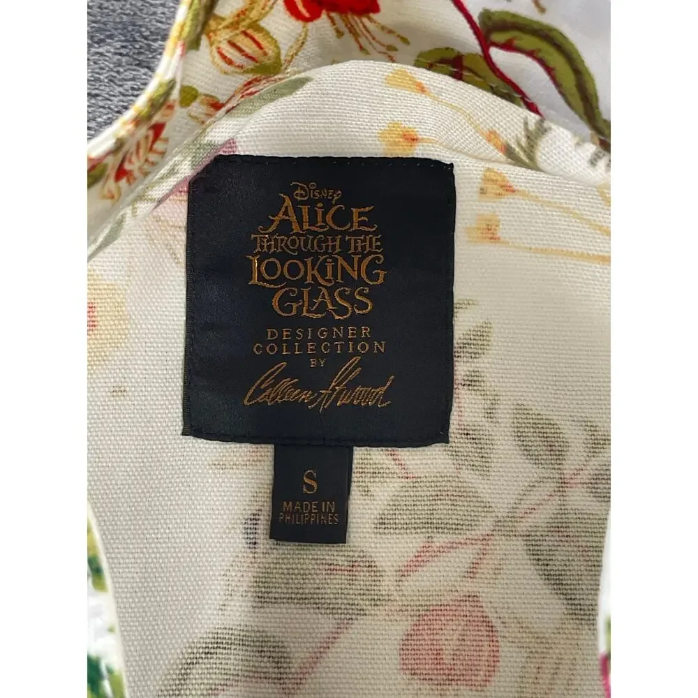 NWT Disney Alice Through Looking Glass Floral Peplum Jacket Women S